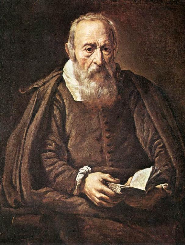 BASSETTI, Marcantonio Portrait of an Old Man with Book g Norge oil painting art